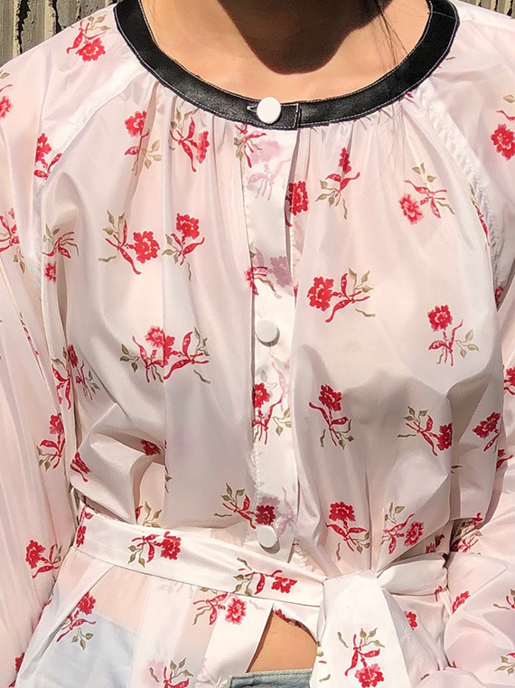 French rose shirt dress