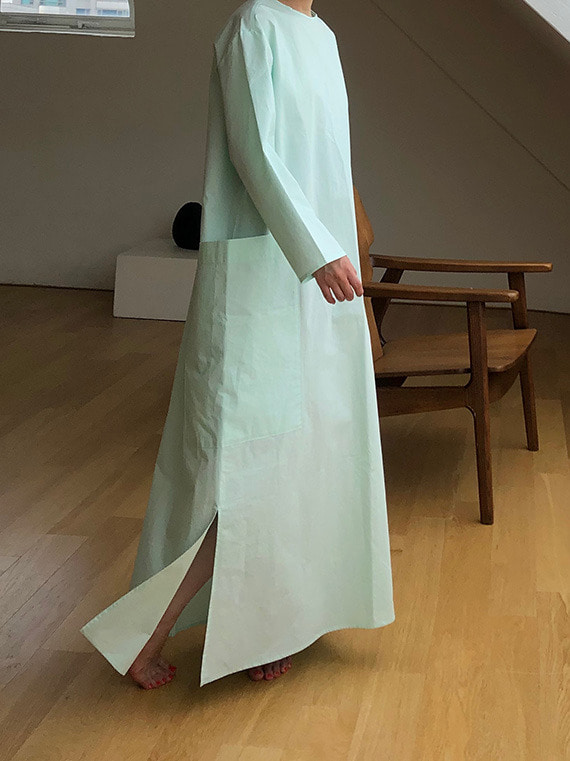 Long sleeve cotton dress (2 colors)