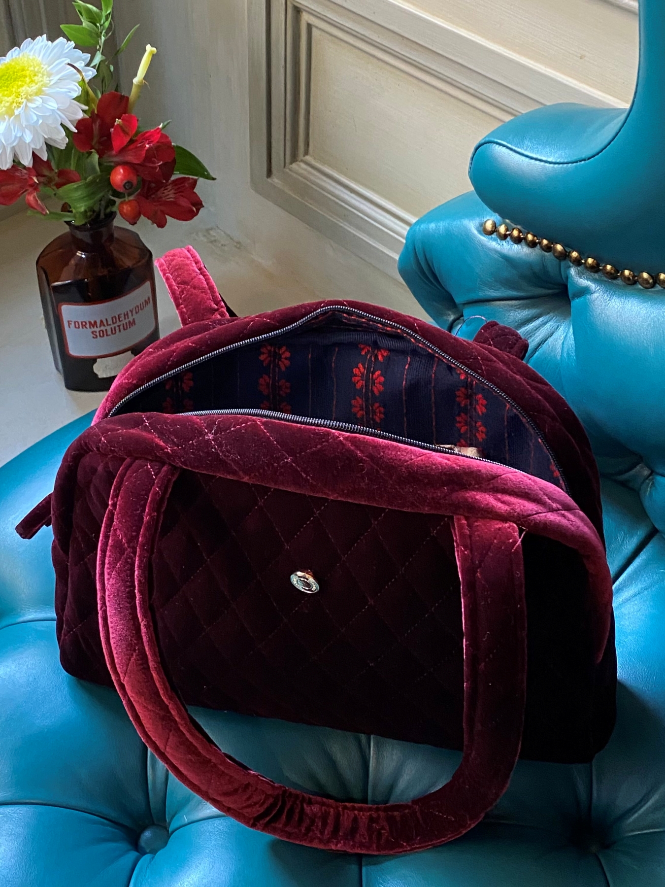 2nd / SIGNORIA QUILTED VELVET  BAG (2 COLORS)