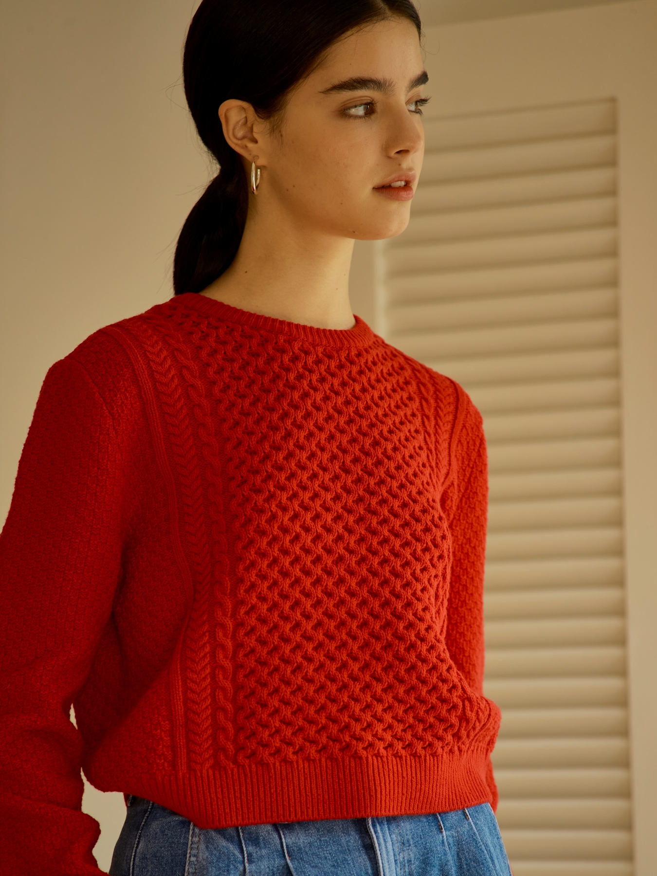 LES DEUX TWO-WAY CARDIGAN  (RED)